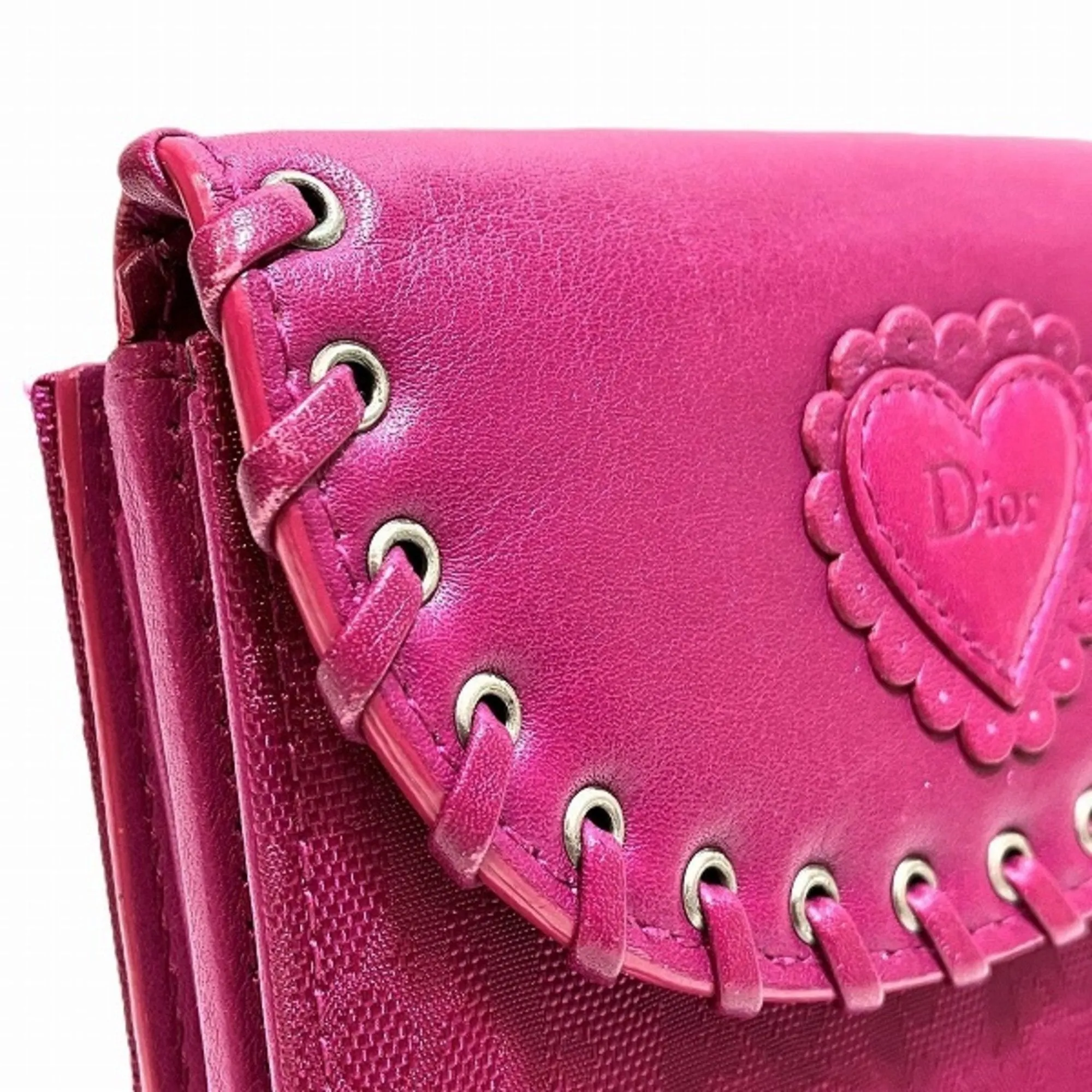 Christian Dior Canvas Leather Wallet (Bi-Fold) (Pre-Owned)
