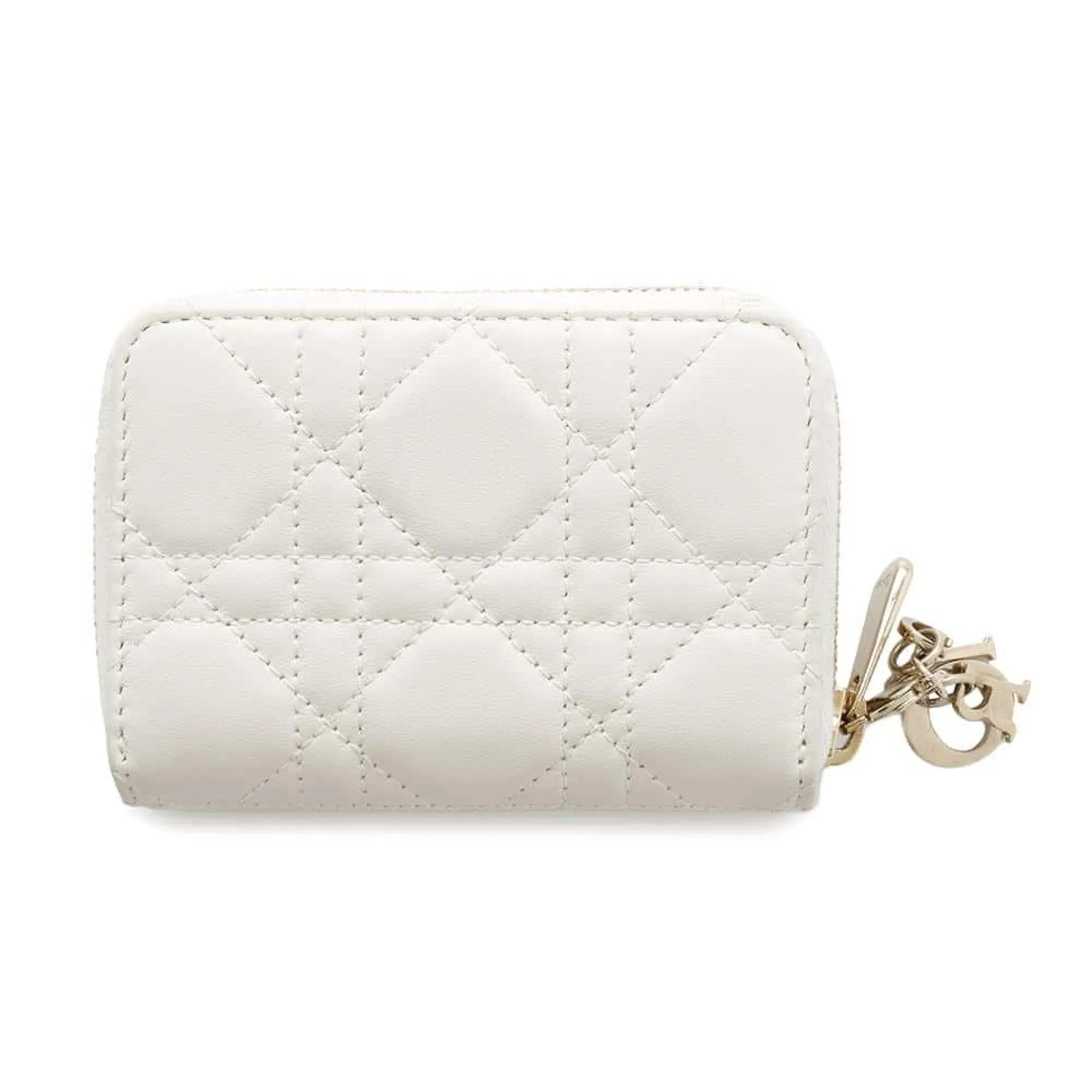 Christian Dior Lady Dior Leather Coin Purse/Coin Case (Pre-Owned)
