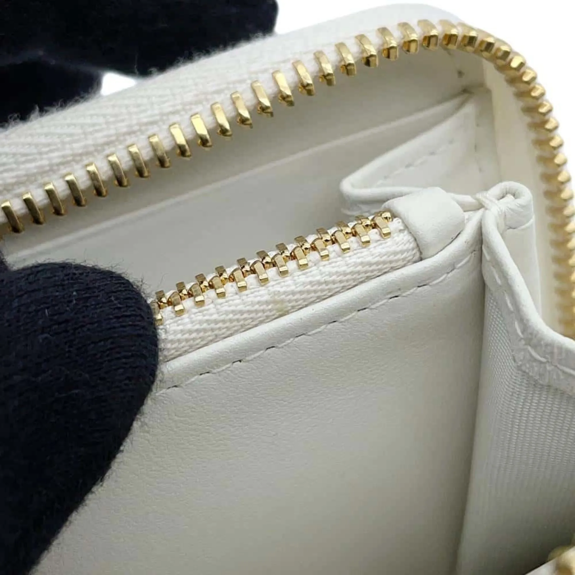 Christian Dior Lady Dior Leather Coin Purse/Coin Case (Pre-Owned)
