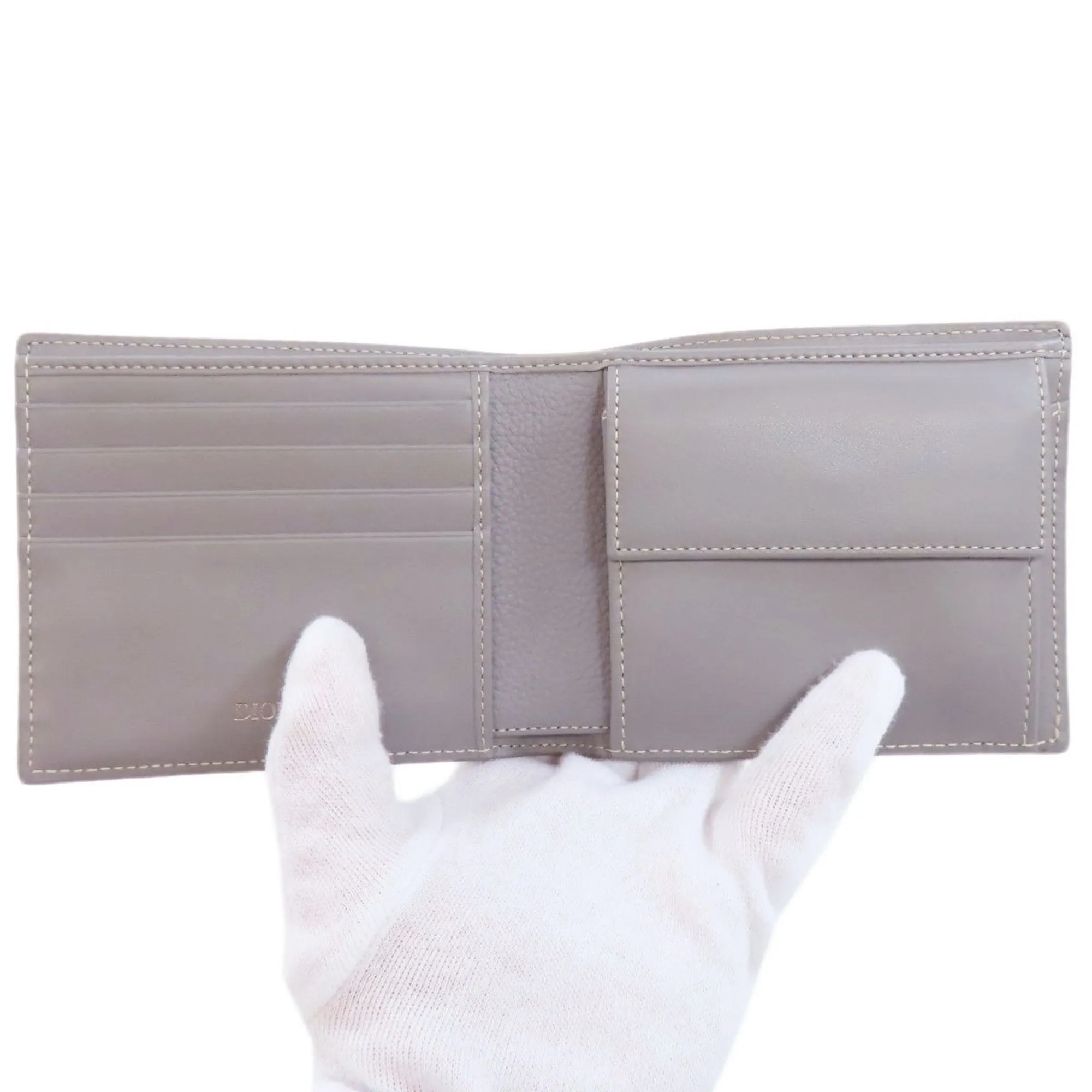 Christian Dior Leather Wallet (Bi-Fold) (Pre-Owned)