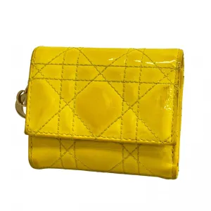 Christian Dior Patent Leather Wallet (Tri-Fold) (Pre-Owned)