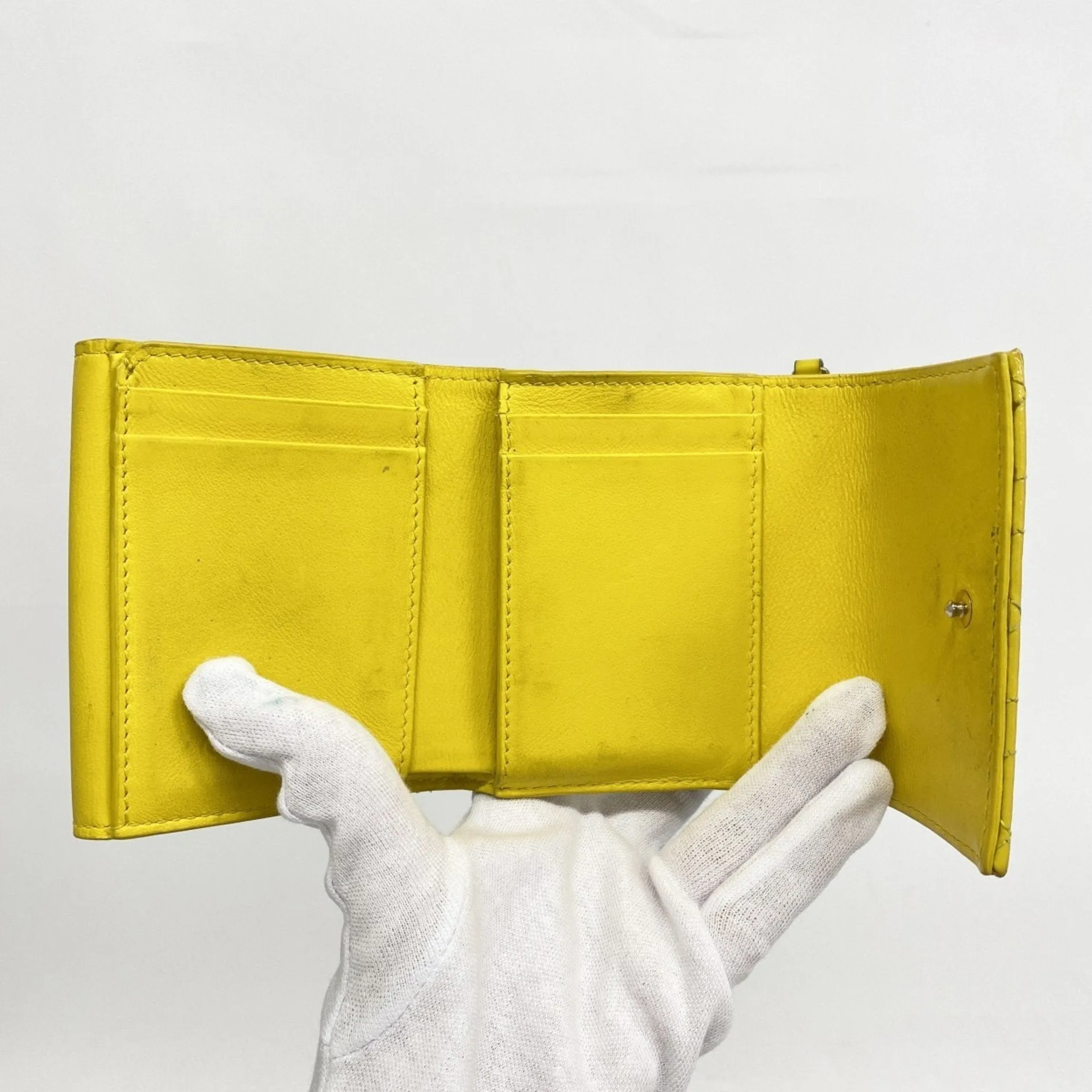 Christian Dior Patent Leather Wallet (Tri-Fold) (Pre-Owned)