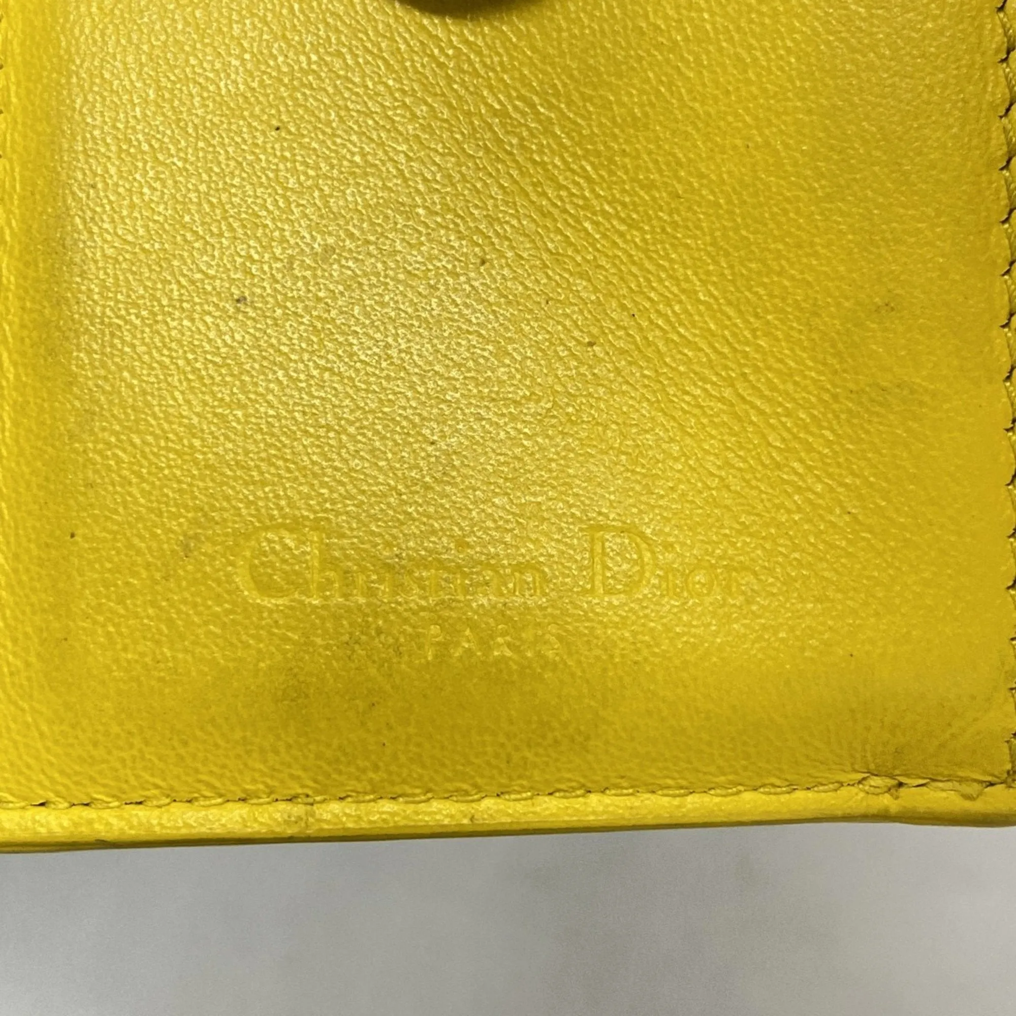 Christian Dior Patent Leather Wallet (Tri-Fold) (Pre-Owned)