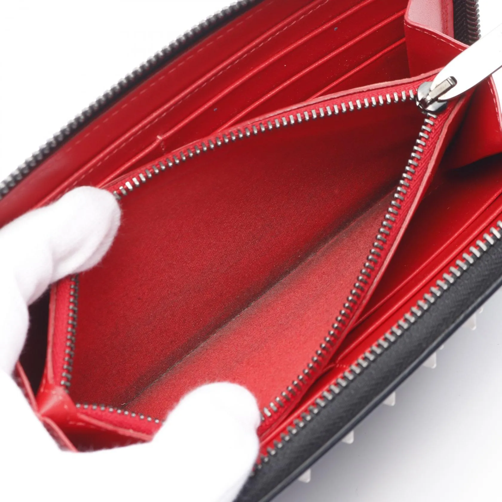 Christian Louboutin Panettone Leather Wallet Black