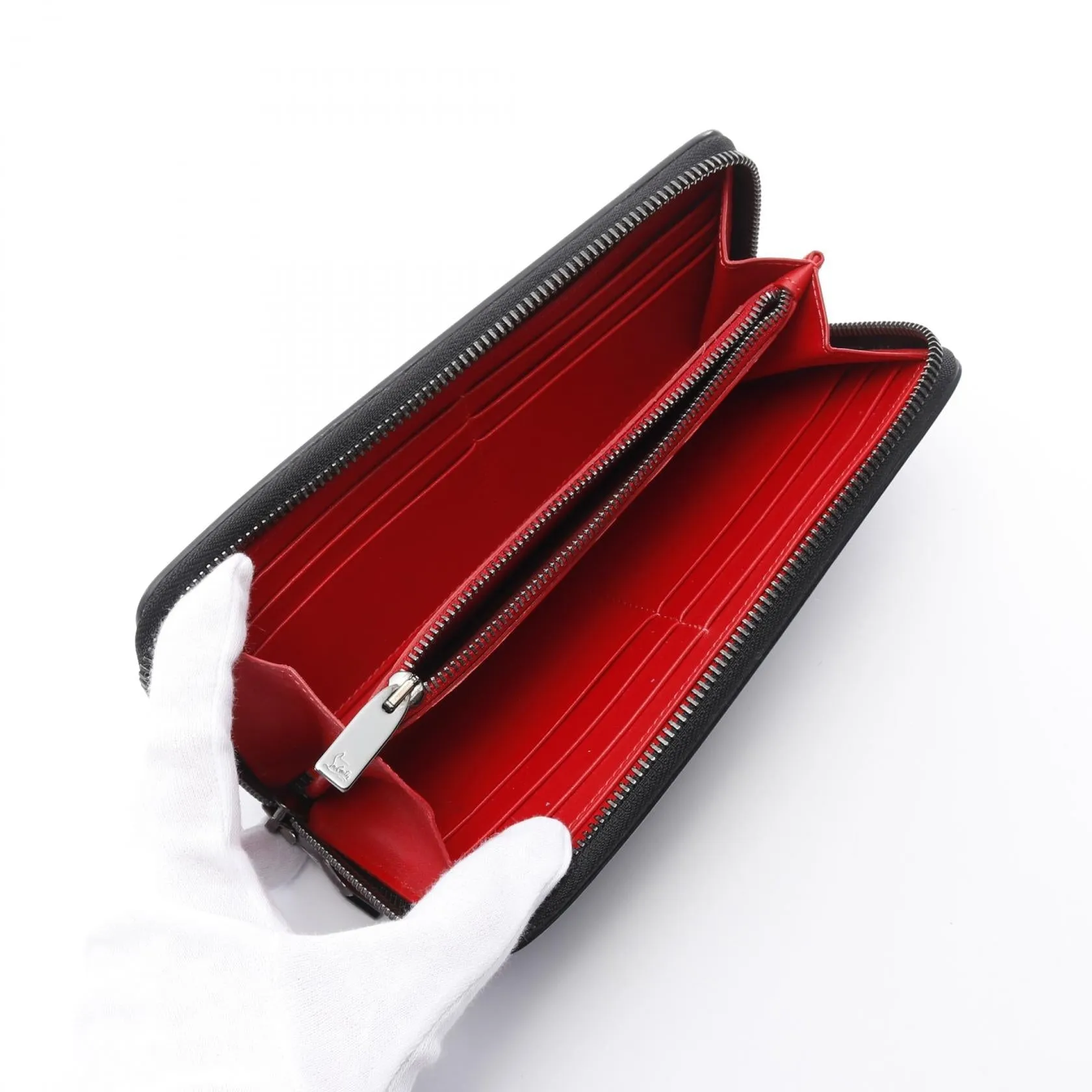 Christian Louboutin Panettone Leather Wallet Black