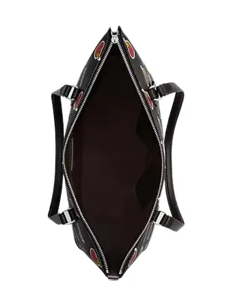 Coach Gallery Tote Bag With Heart Bolt Print