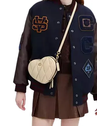 Coach Heart Crossbody Bag With Quilting