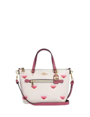 Coach Mini Gallery Crossbody With Stripe Heart Print