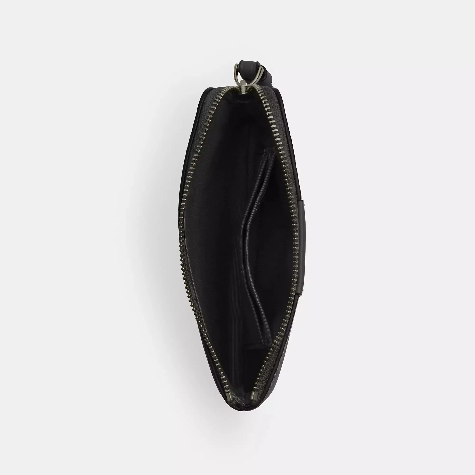 Coach Outlet Corner Zip Wristlet In Signature Canvas With Stripe