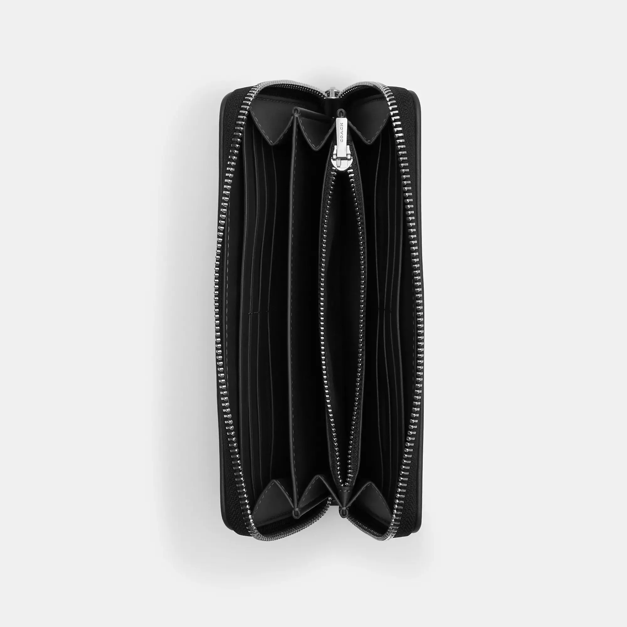 Coach Outlet Long Zip Around Wallet In Signature Jacquard