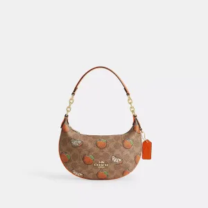 Coach Outlet Mini Payton Bag In Signature Canvas With Orange Print