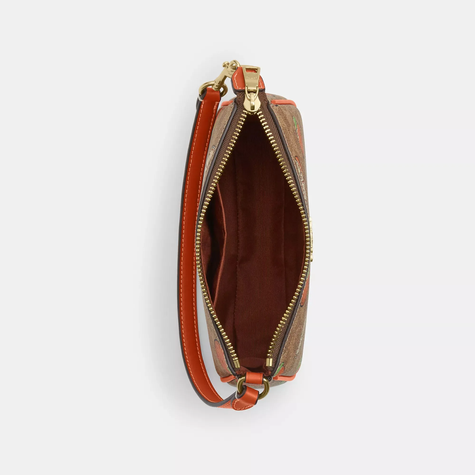 Coach Outlet Nolita 19 In Signature Canvas With Orange Print