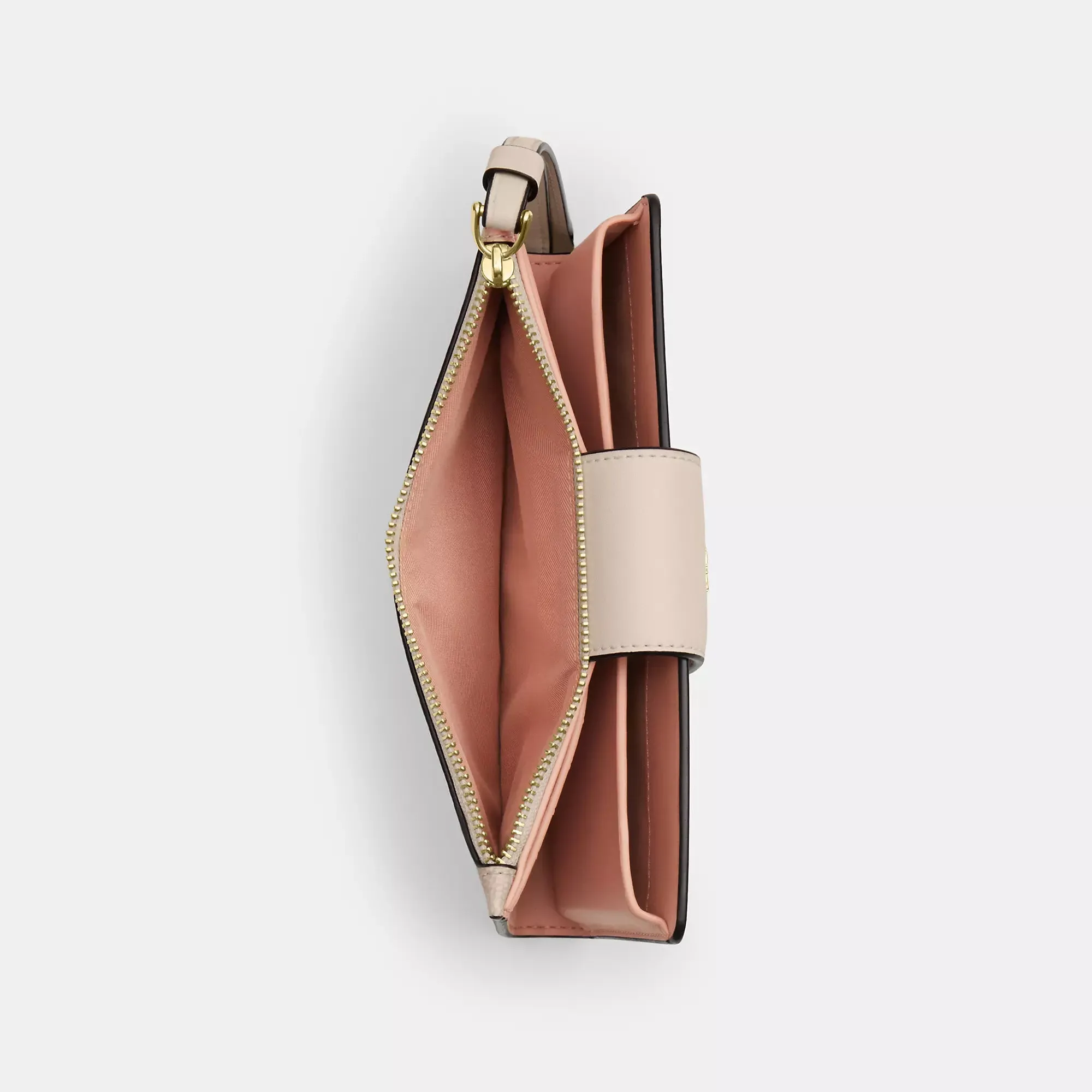 Coach Outlet Phone Wallet In Signature Canvas With Floral Print
