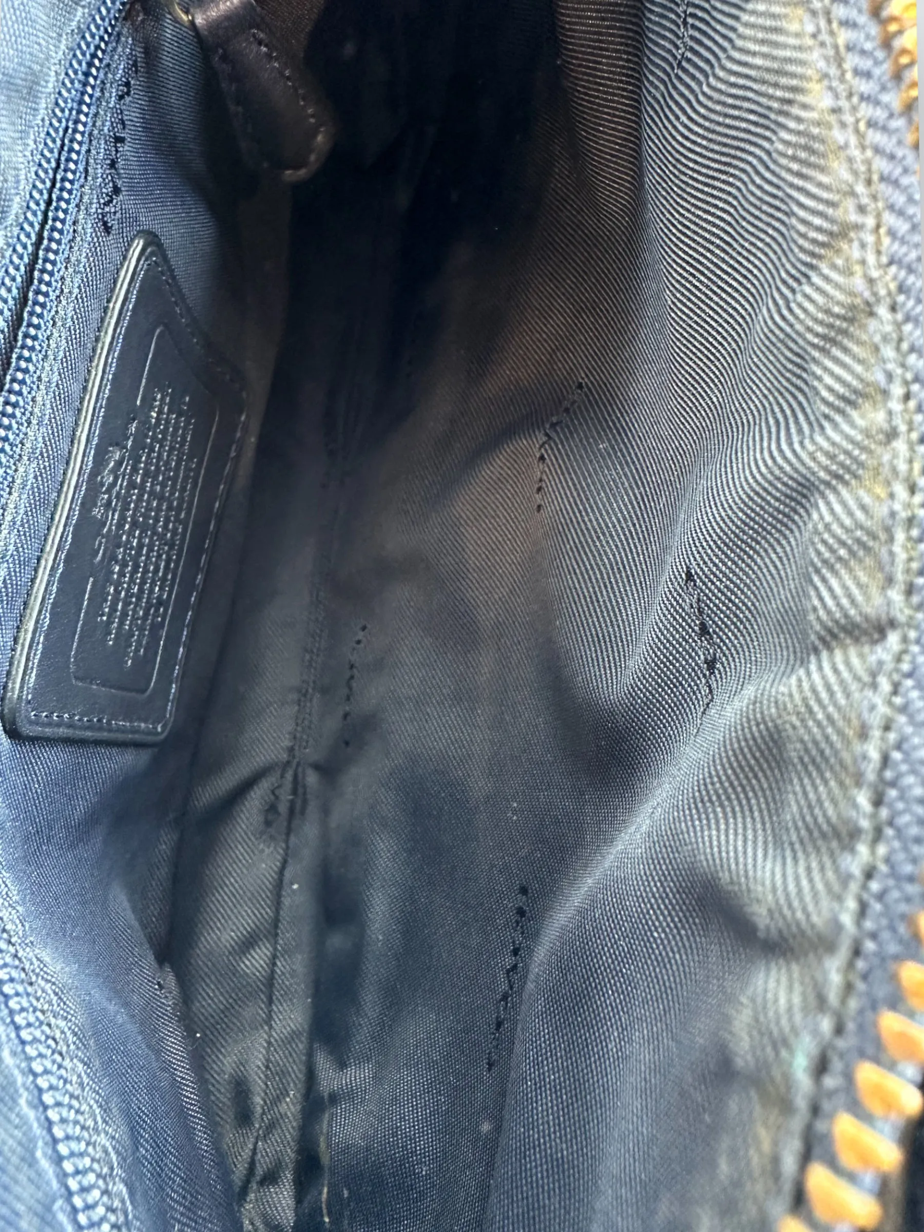 Coach Size O/S Navy Handbag