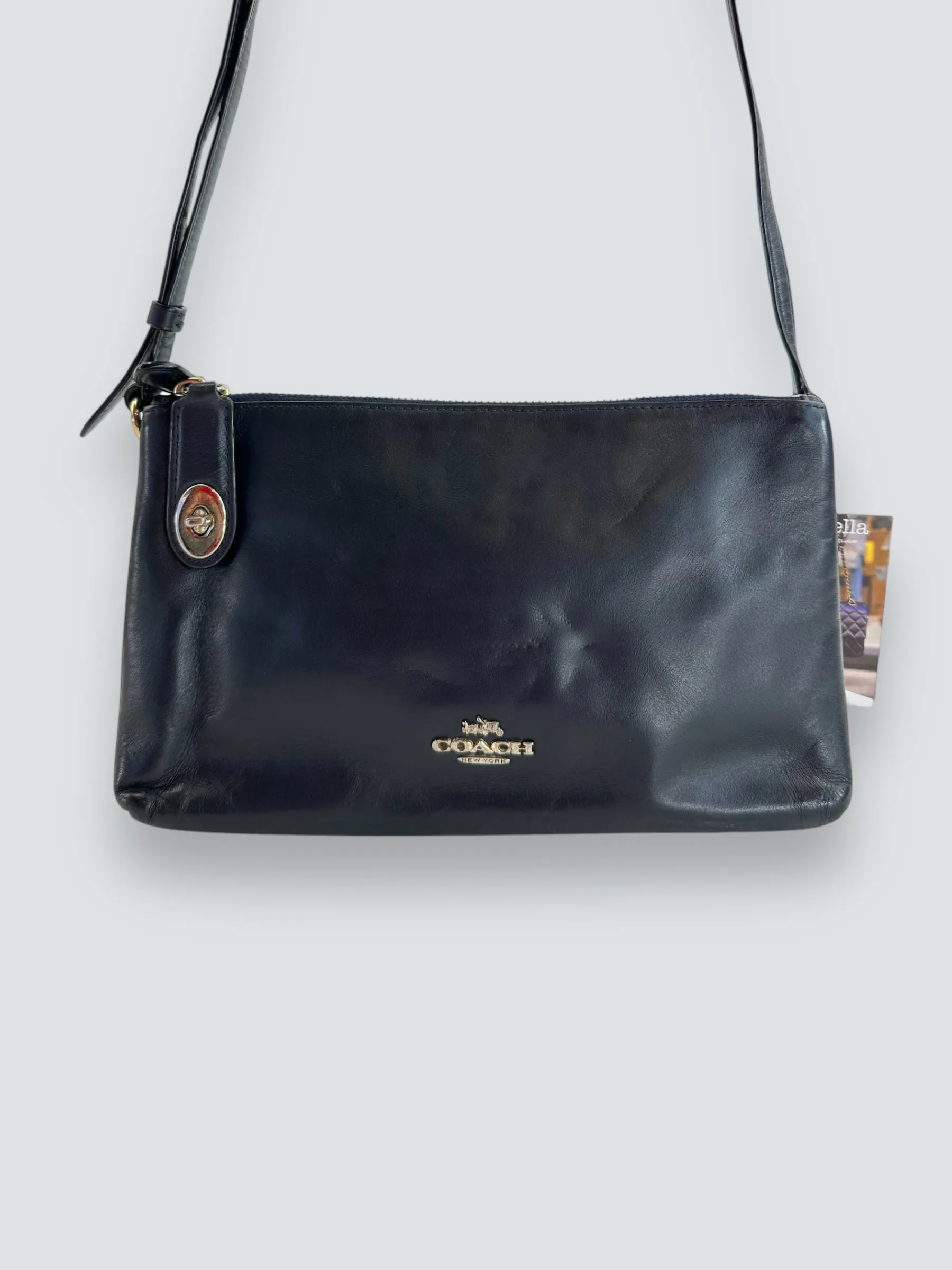 Coach Size O/S Navy Handbag