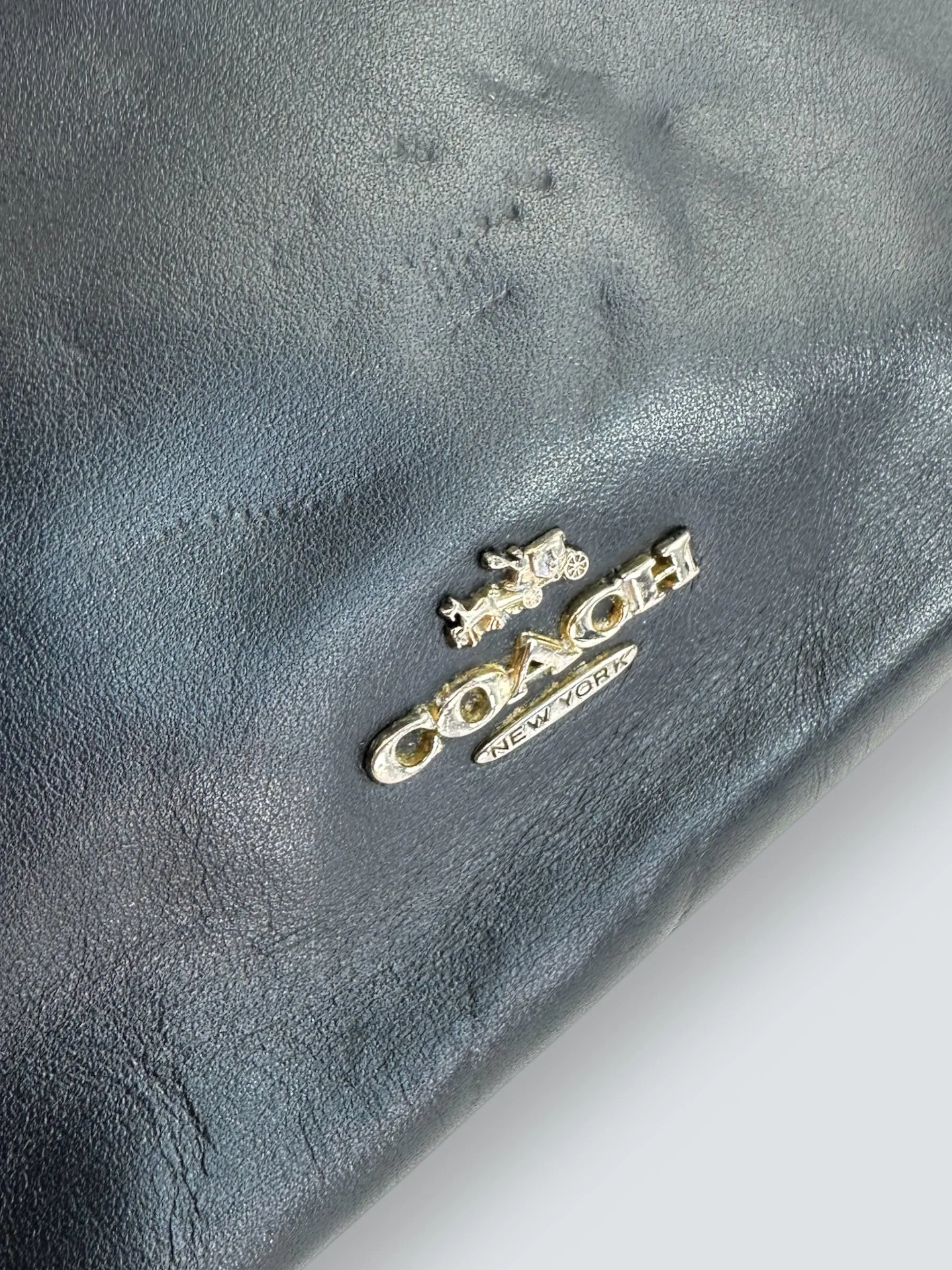 Coach Size O/S Navy Handbag
