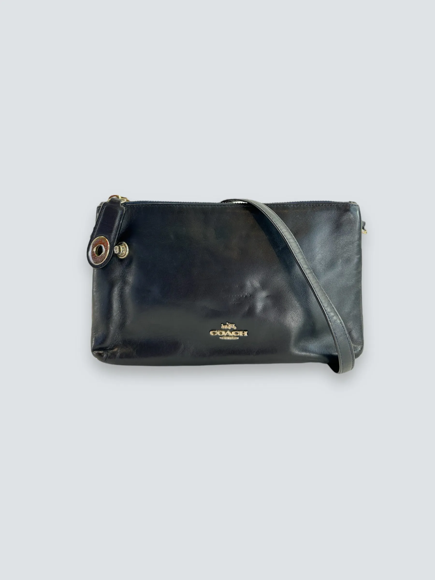 Coach Size O/S Navy Handbag