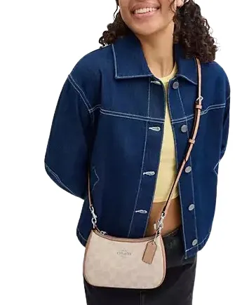 Coach Teri Mini Crossbody Bag In Signature Canvas