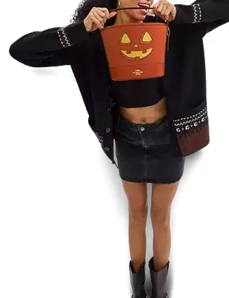 Coach Trick Or Treat Bucket With Halloween Pumpkin