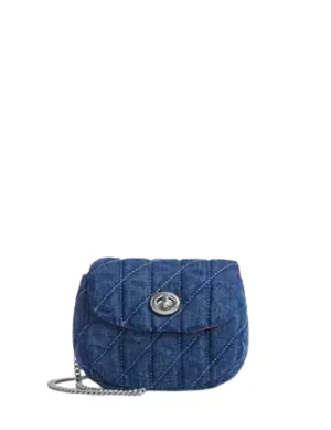 Coach Turnlock Card Case With Quilting