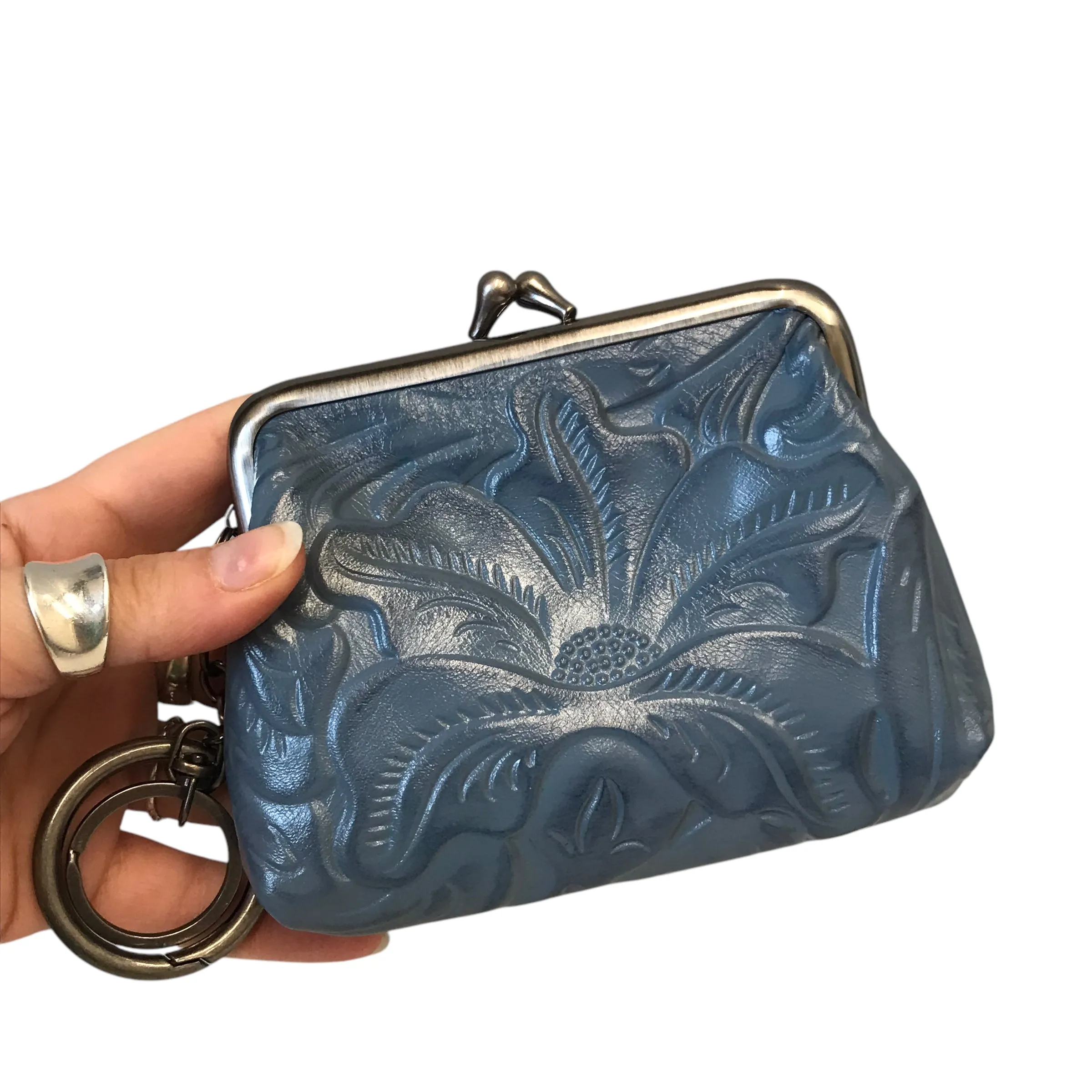 Coin Purse Designer By Patricia Nash In Blue, Size:Small