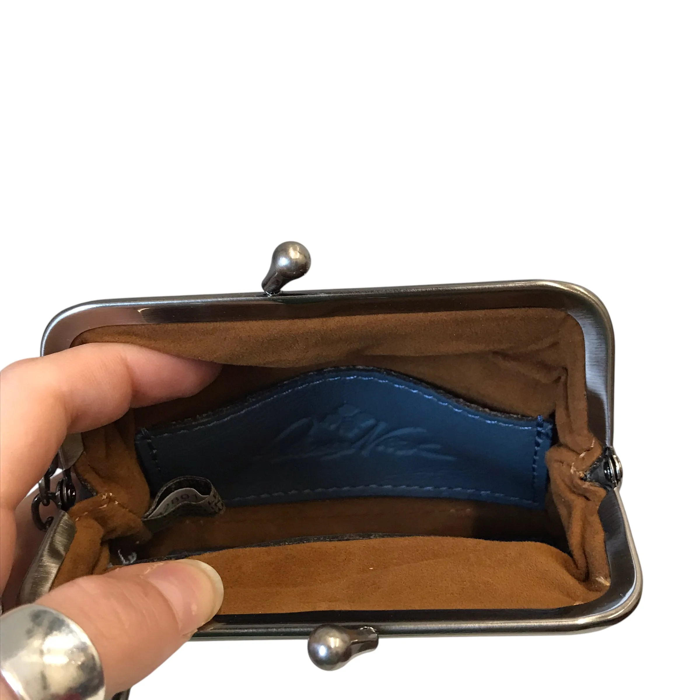 Coin Purse Designer By Patricia Nash In Blue, Size:Small