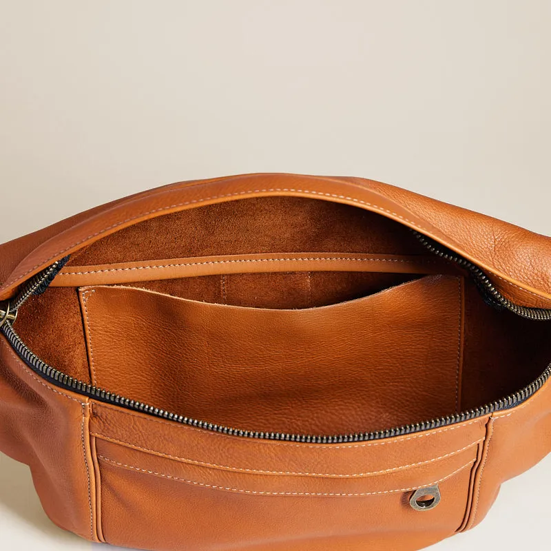 Cross Your Heart Sling - Leather British Tan