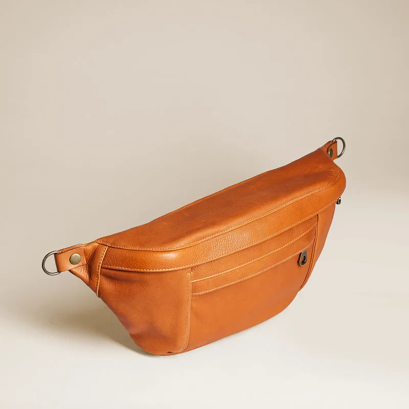 Cross Your Heart Sling - Leather British Tan
