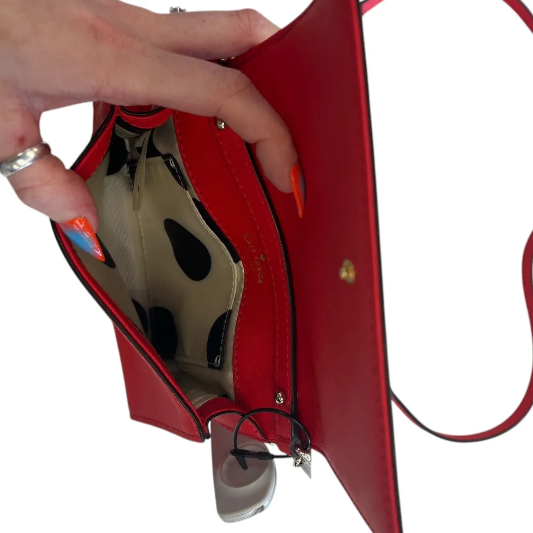 Crossbody Designer By Kate Spade In Red, Size:Small