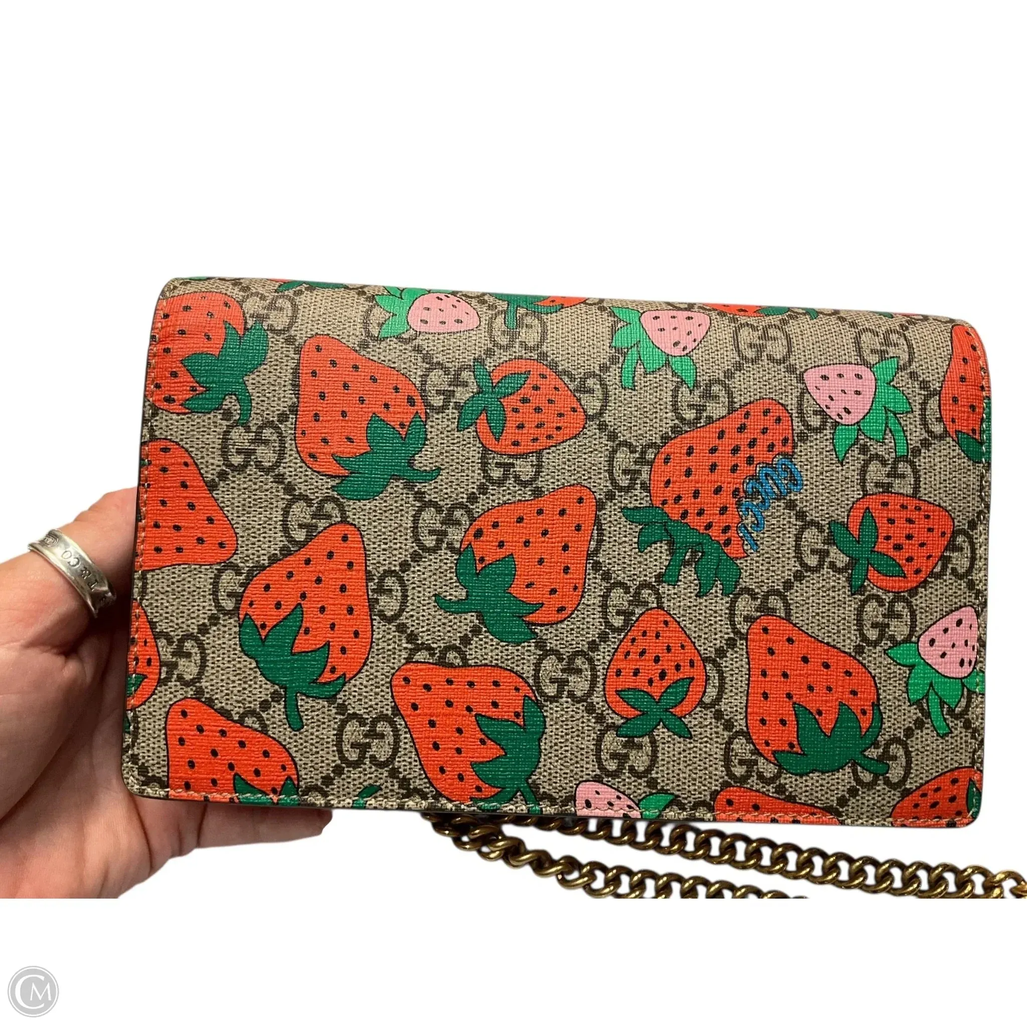 Crossbody Luxury Designer By Gucci, Size: Small