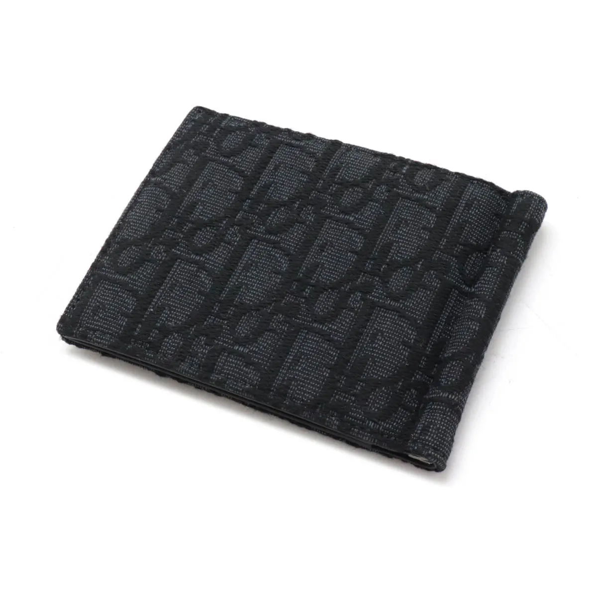 Dior Oblique Jacquard Canvas Leather Bifold Wallet