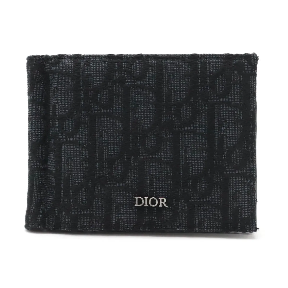 Dior Oblique Jacquard Canvas Leather Bifold Wallet