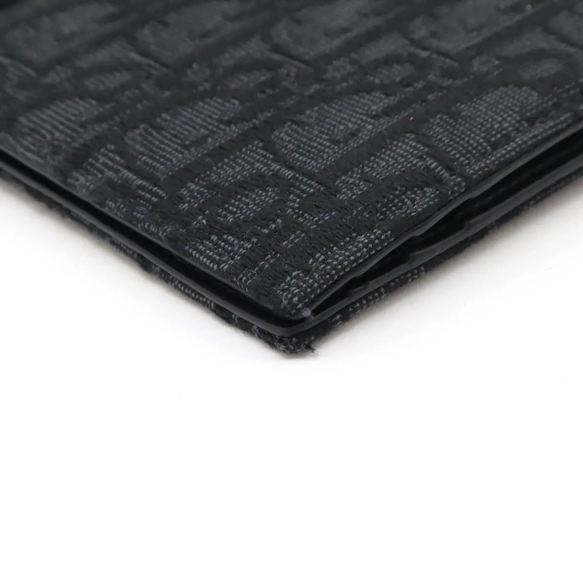 Dior Oblique Jacquard Canvas Leather Bifold Wallet