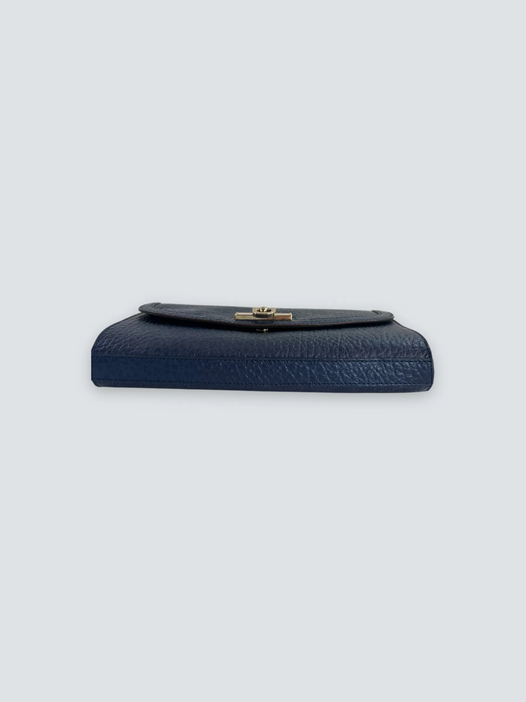 DKNY Navy Leather Shoulder Handbag