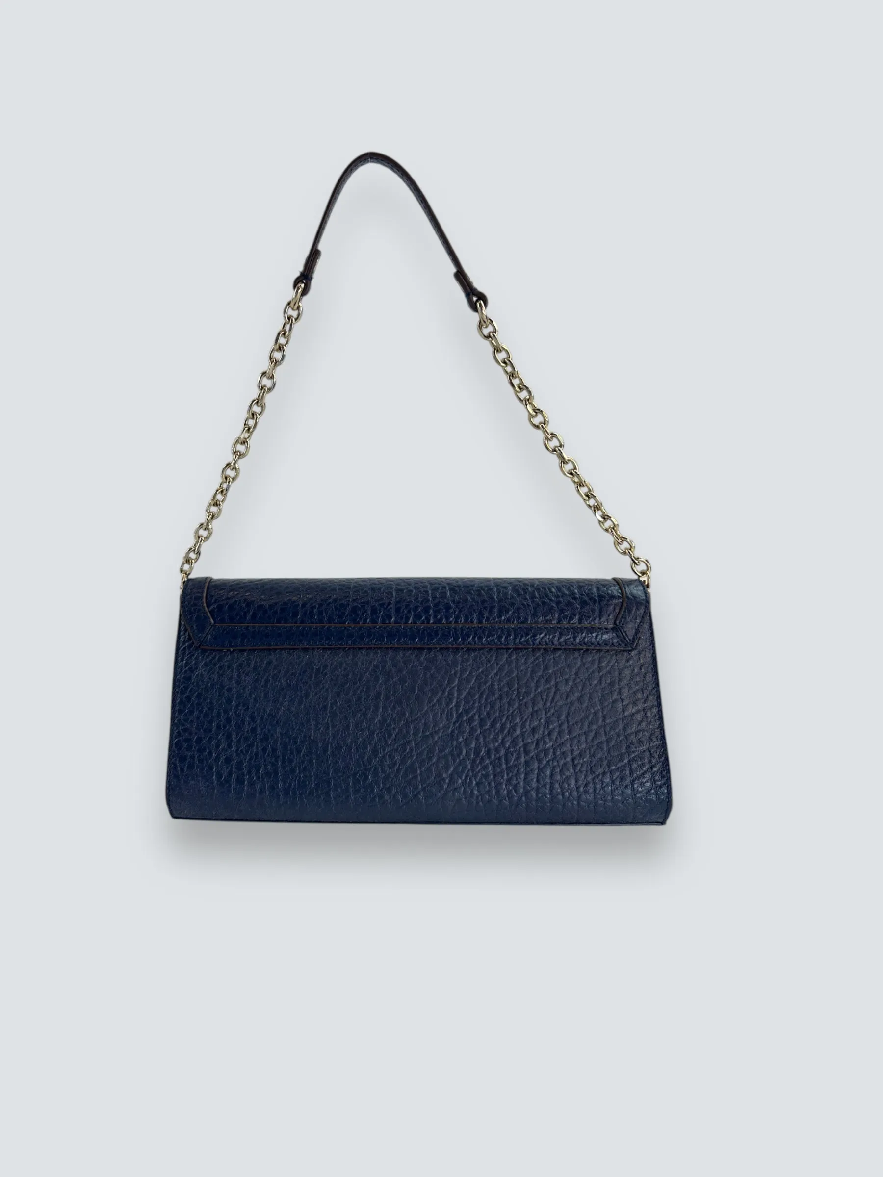 DKNY Navy Leather Shoulder Handbag