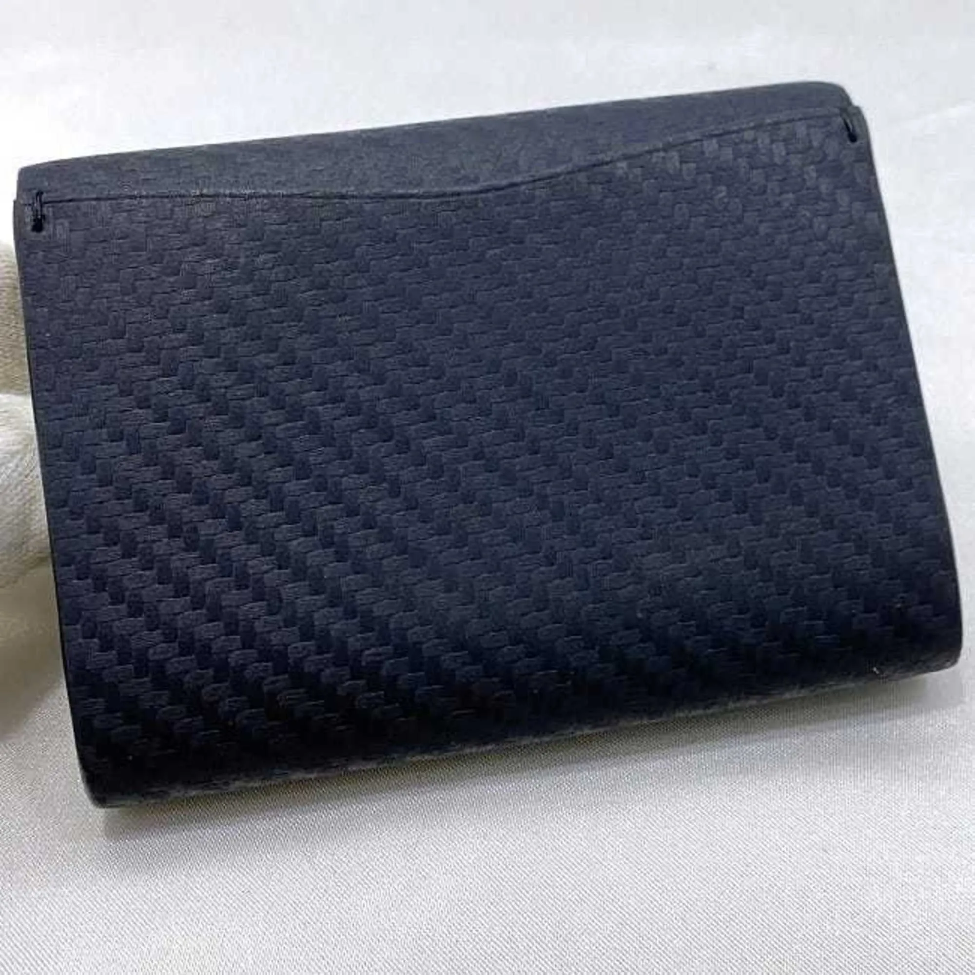 Dunhill Navy Leather Wallet (Bi-Fold) (Pre-Owned)