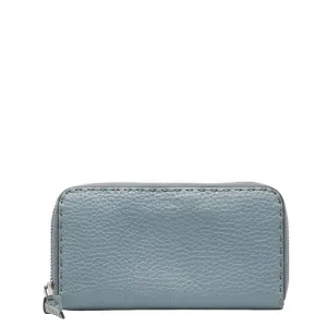 Fendi blue Leather Long Wallet (Bi-Fold) (Pre-Owned)