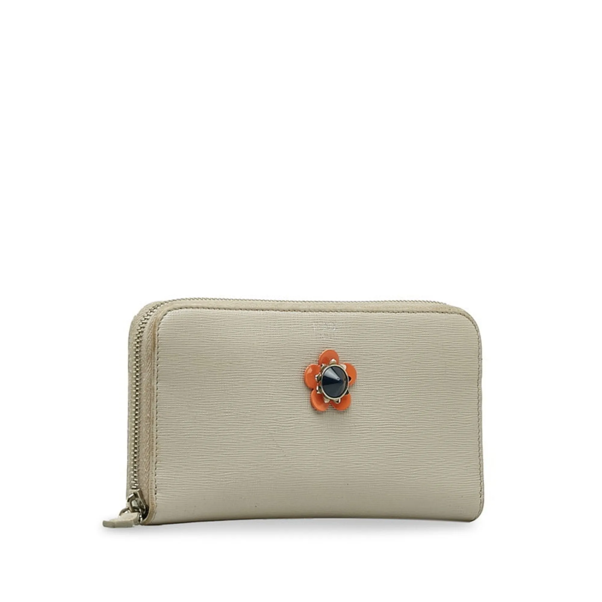 Fendi Leather Long Wallet (Bi-Fold) (Pre-Owned)