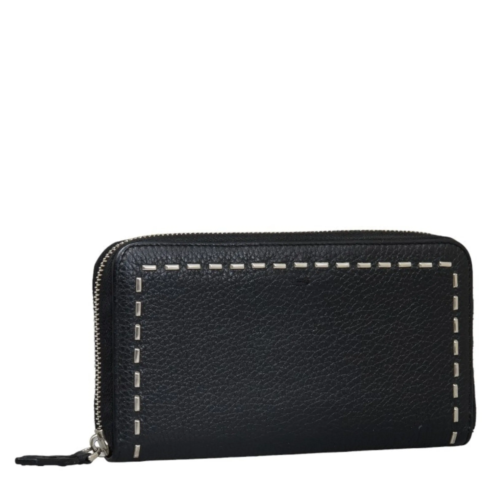 Fendi Leather Long Wallet (Bi-Fold) (Pre-Owned)