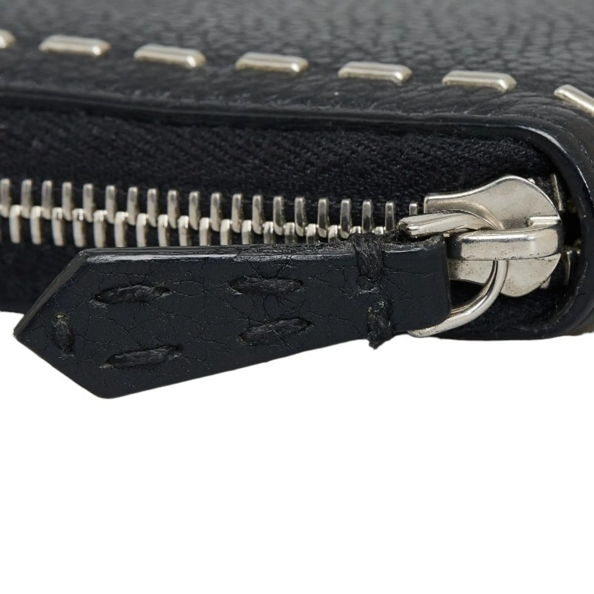 Fendi Leather Long Wallet (Bi-Fold) (Pre-Owned)