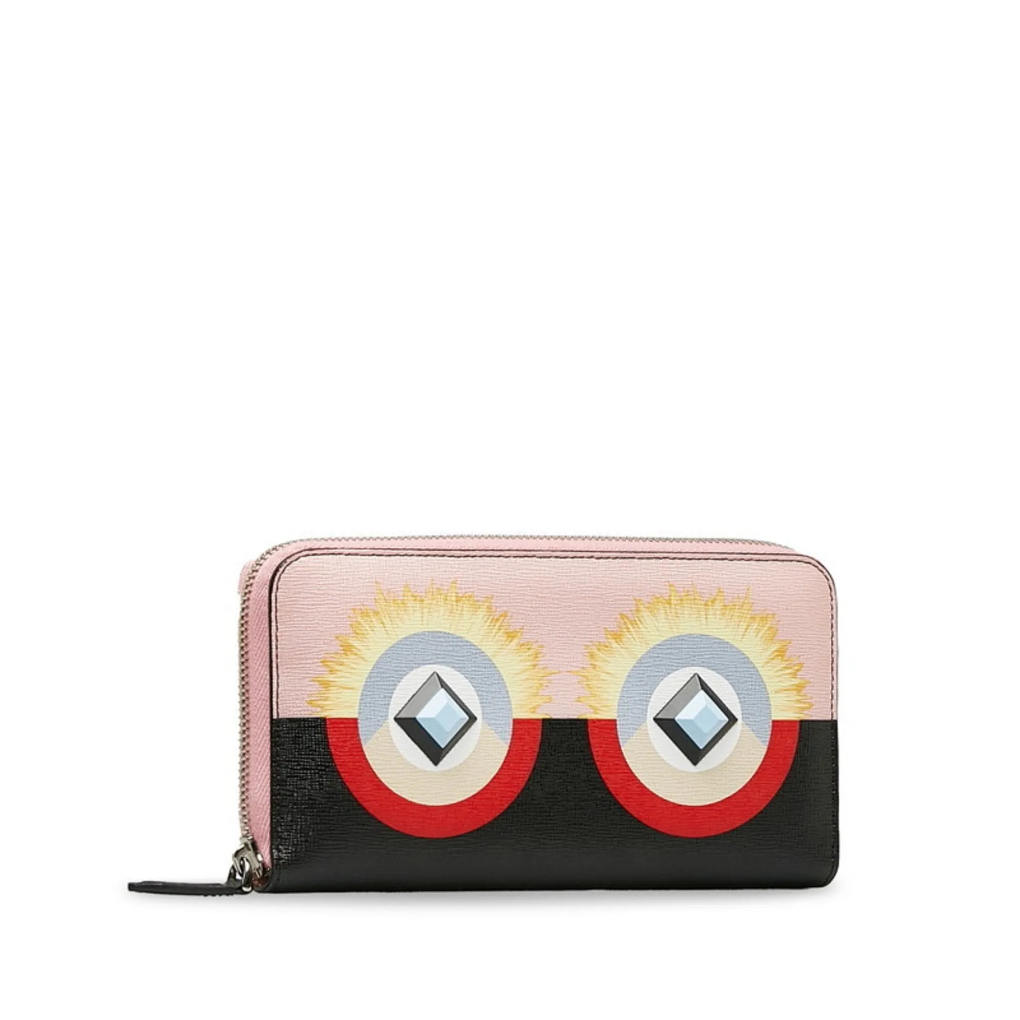 Fendi pink Leather Long Wallet (Bi-Fold) (Pre-Owned)