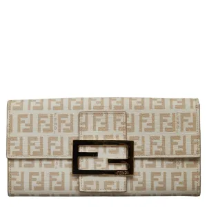 Fendi Pvc Leather Long Wallet (Bi-Fold) (Pre-Owned)