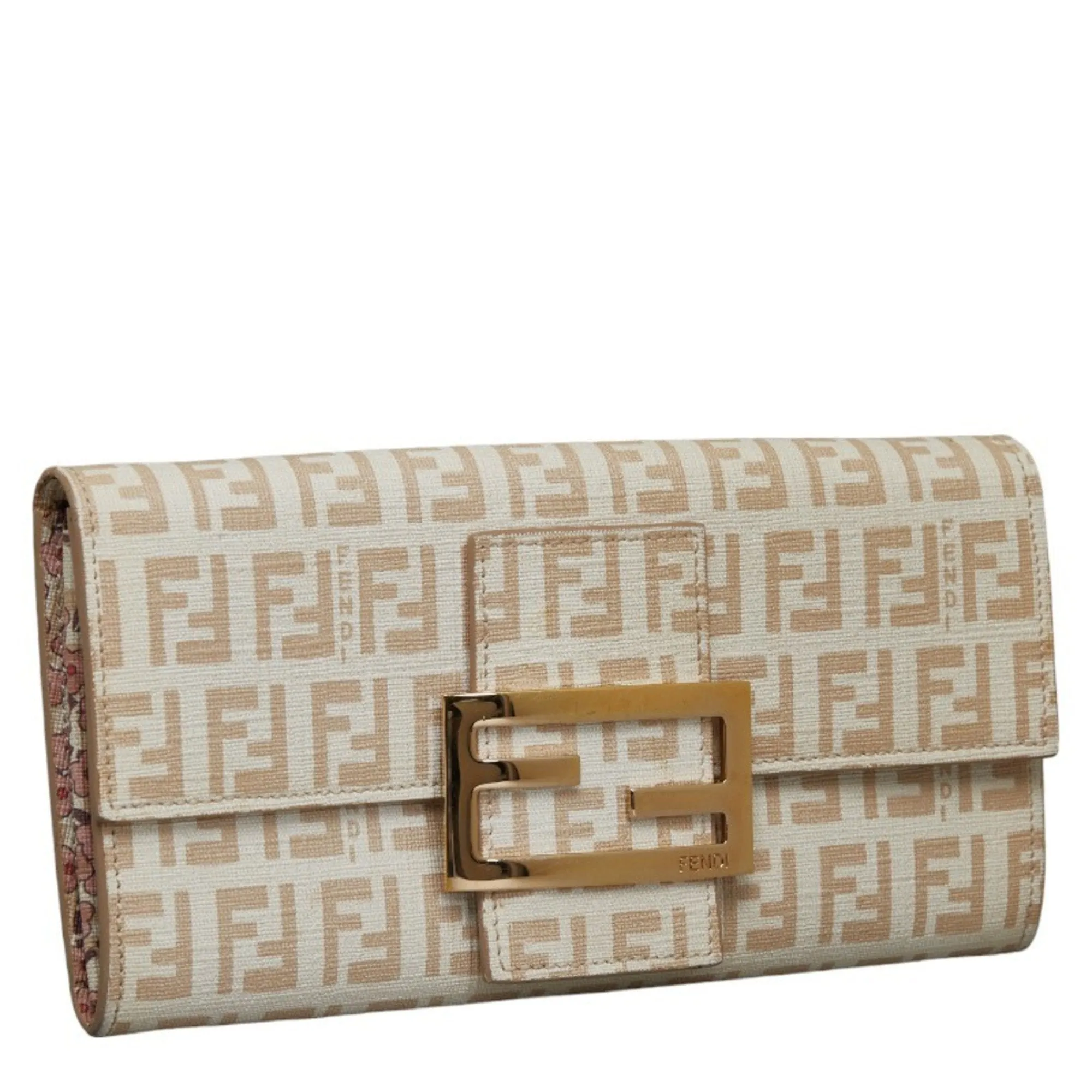Fendi Pvc Leather Long Wallet (Bi-Fold) (Pre-Owned)