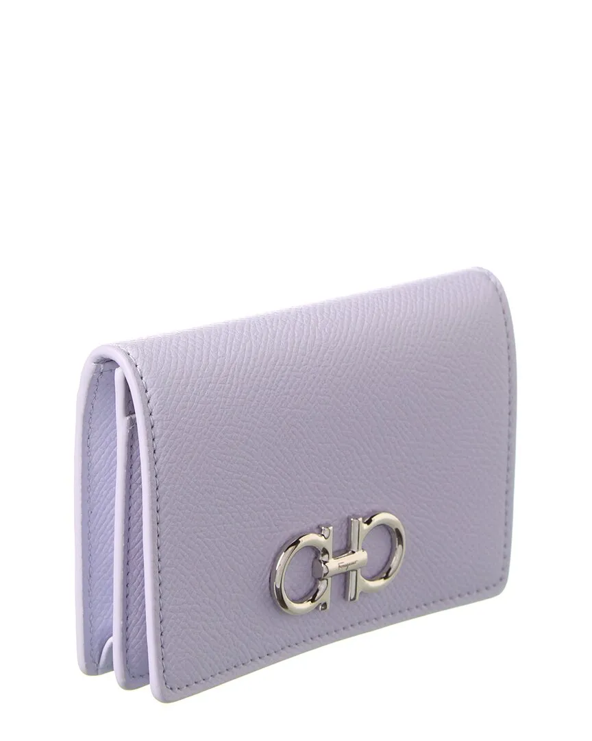Ferragamo Gancini Leather Card Holder