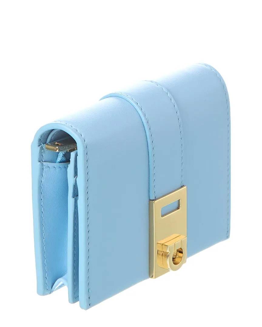 Ferragamo Hug Leather Compact Wallet