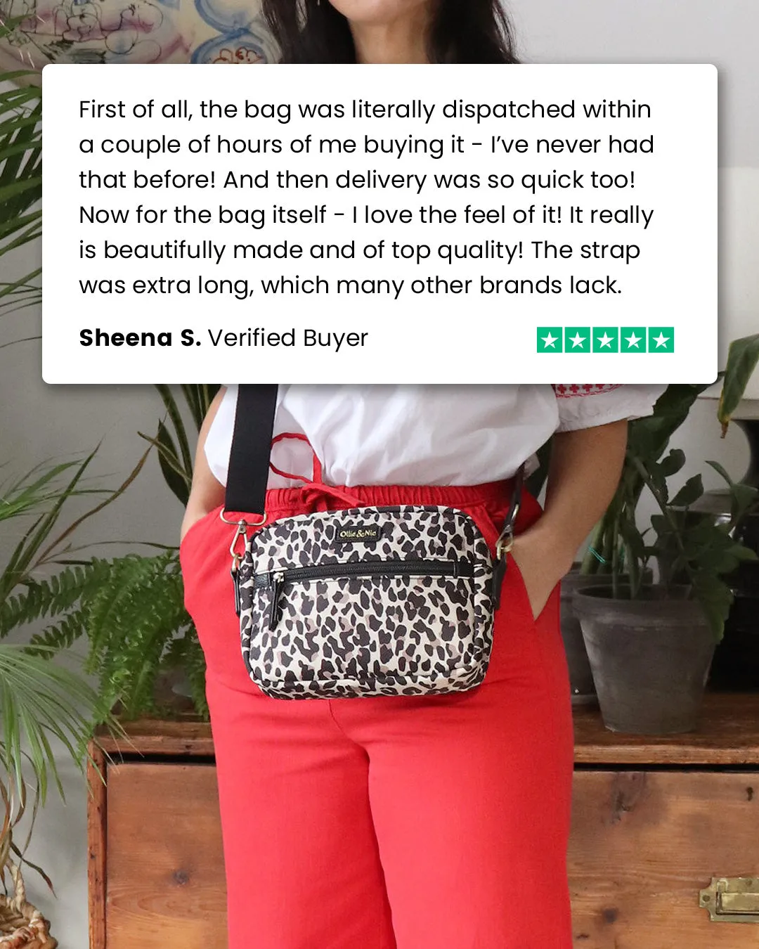 Gigi Crossbody - Leopard