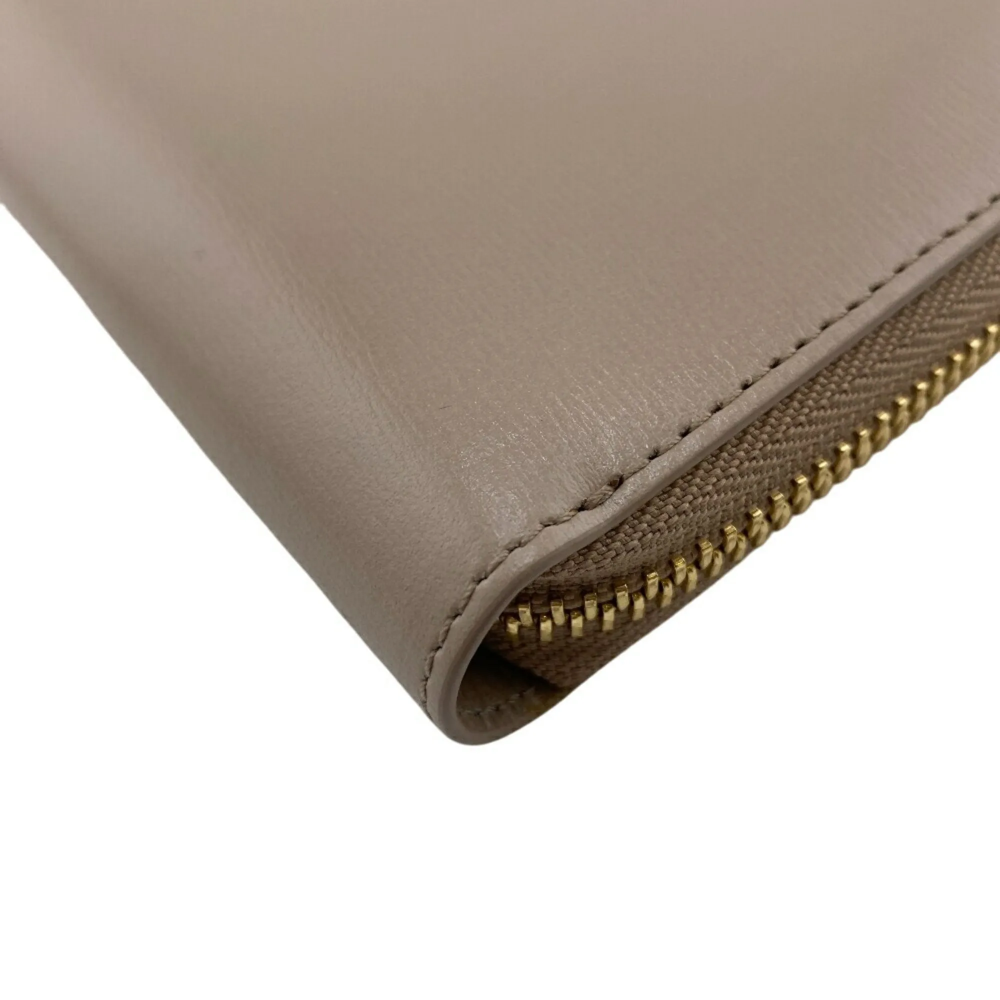 Giorgio Armani Leather Long Wallet (Bi-Fold) (Pre-Owned)