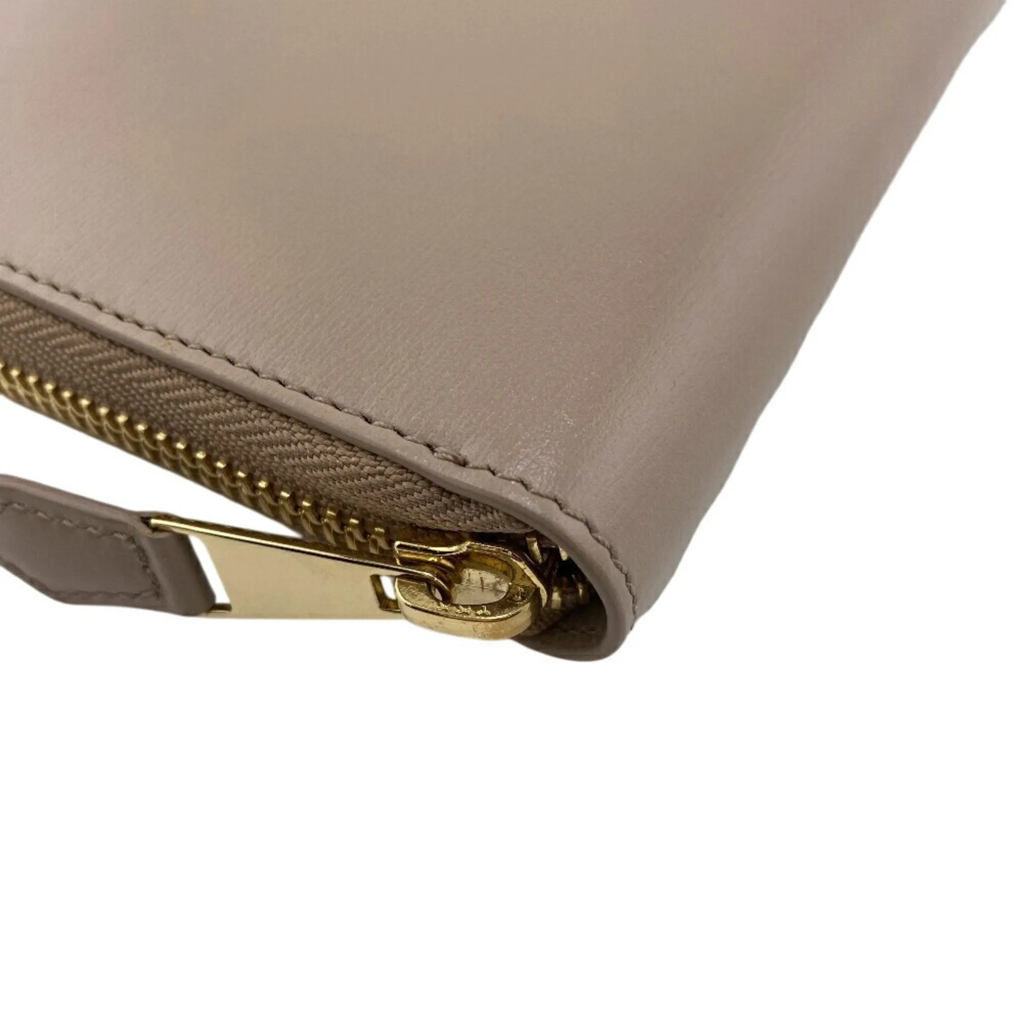 Giorgio Armani Leather Long Wallet (Bi-Fold) (Pre-Owned)