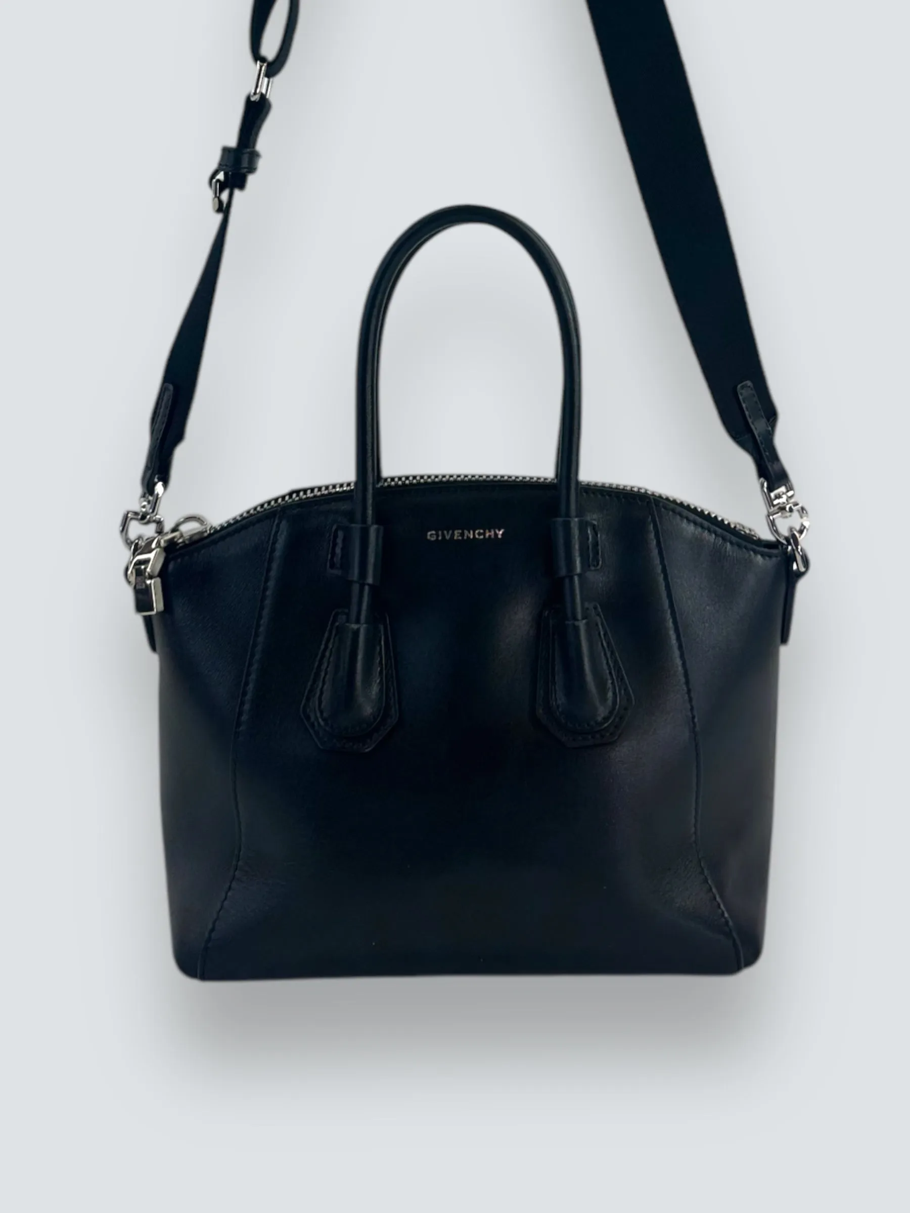 Givenchy Black Calf Leather Antigona Mini Sport Tote