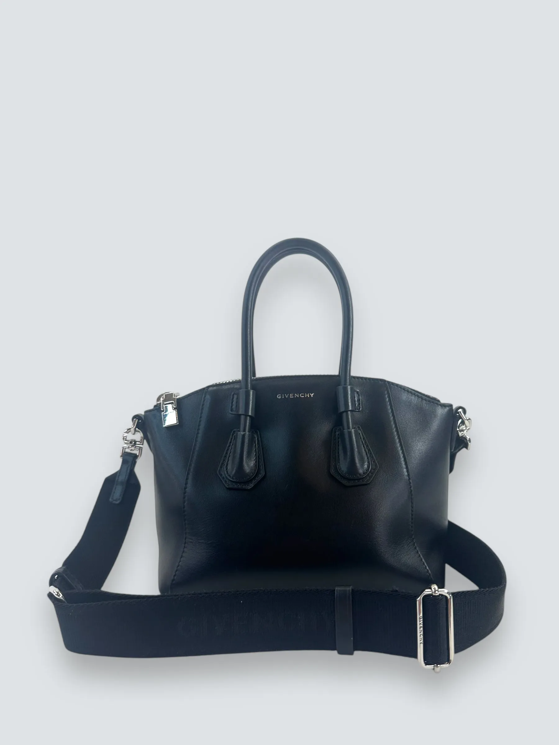 Givenchy Black Calf Leather Antigona Mini Sport Tote